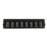 LGX Fiber Adapter Panel; 8 MTP Simplex Adapters/Ports