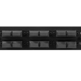 Leviton Compatible Fiber Adapter Panel; 6 MTP Duplex Adapters/Ports