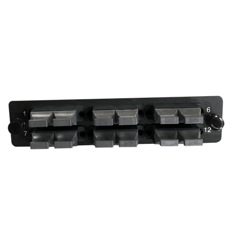 LGX Fiber Adapter Panel; 6 MTP Duplex Adapters/Ports