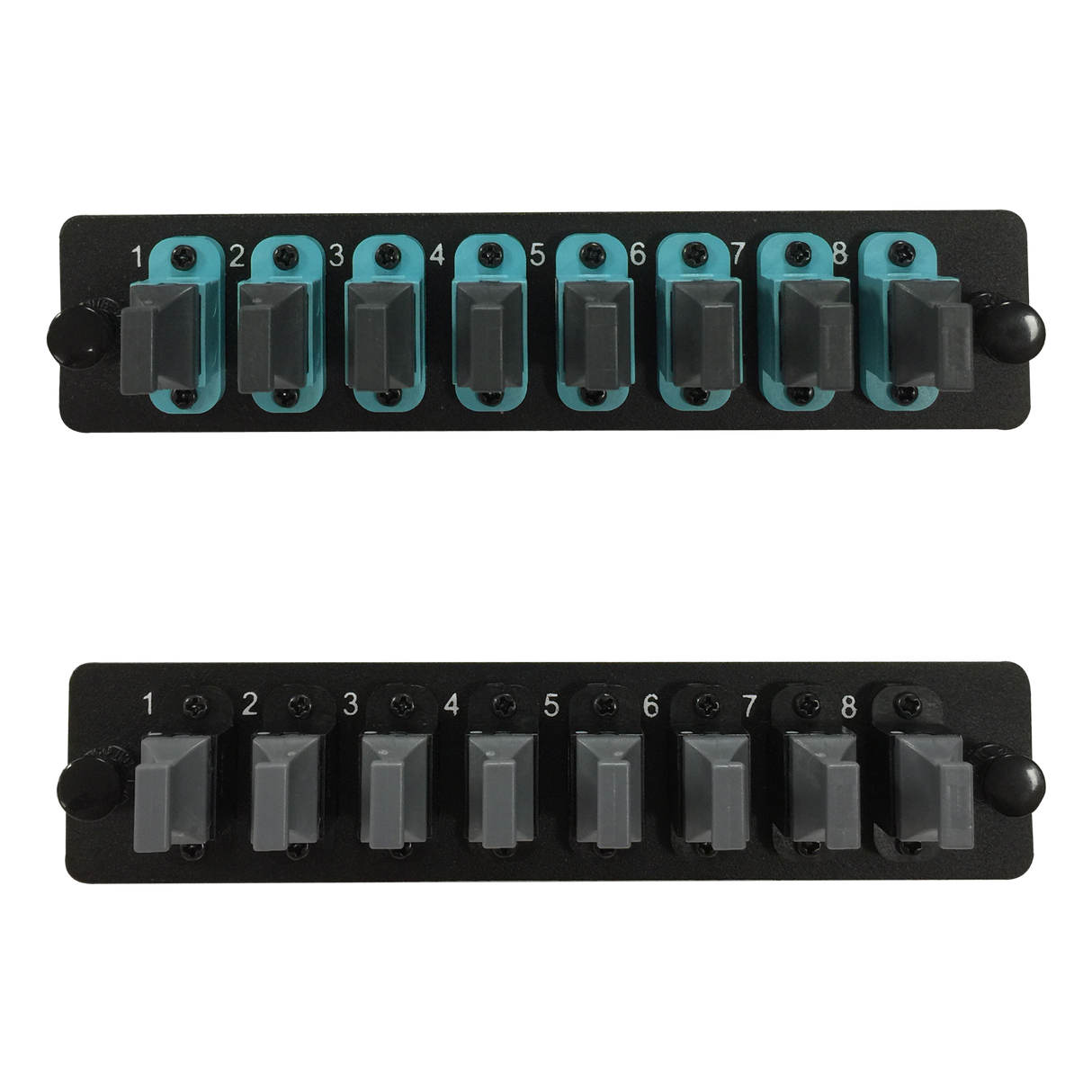 LGX Fiber Adapter Panel; 8 MTP Simplex Adapters/Ports