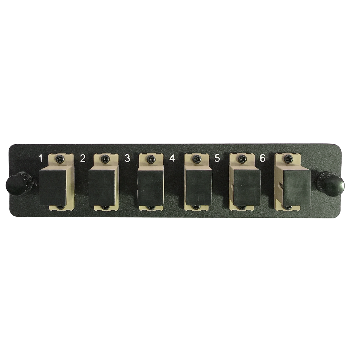 LGX Fiber Adapter Panel; 6 SC Simplex Adapters/Ports