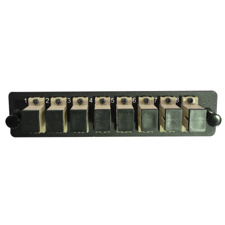 LGX Fiber Adapter Panel; 8 SC Simplex Adapters/Ports