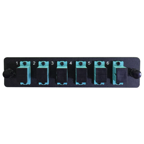 LGX Fiber Adapter Panel; 6 SC Simplex Adapters/Ports