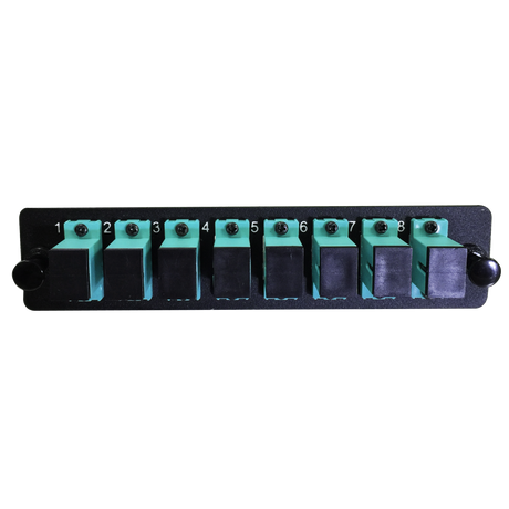 LGX Fiber Adapter Panel; 8 SC Simplex Adapters/Ports