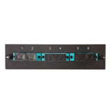 Leviton Compatible Fiber Adapter Panel; 3 SC Duplex Adapters/Ports