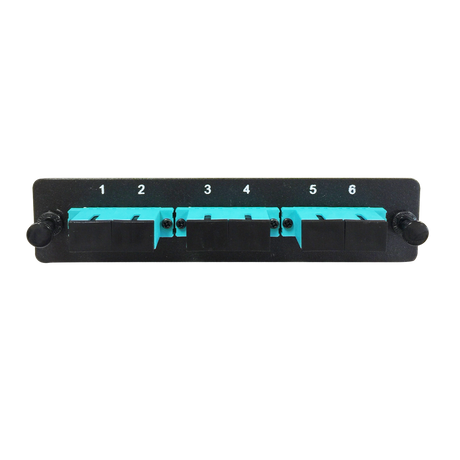 LGX Fiber Adapter Panel; 3 SC Duplex Adapters/Ports
