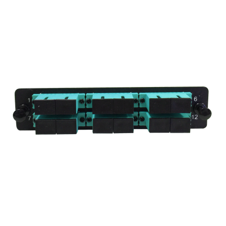 LGX Fiber Adapter Panel; 6 SC Duplex Adapters/Ports