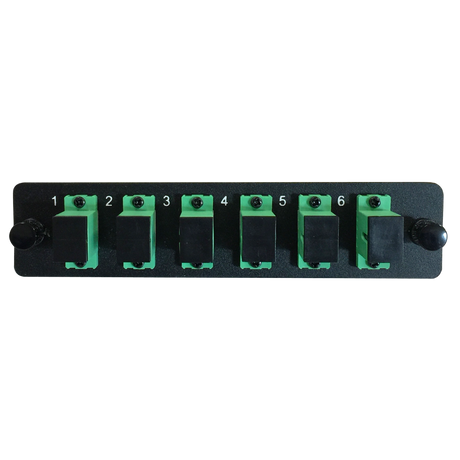 LGX Fiber Adapter Panel; 6 SC Simplex Adapters/Ports