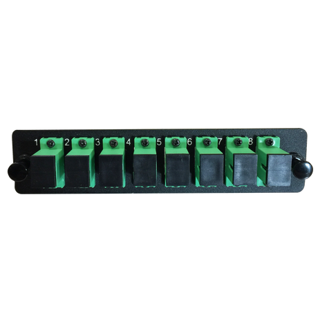 LGX Fiber Adapter Panel; 8 SC Simplex Adapters/Ports