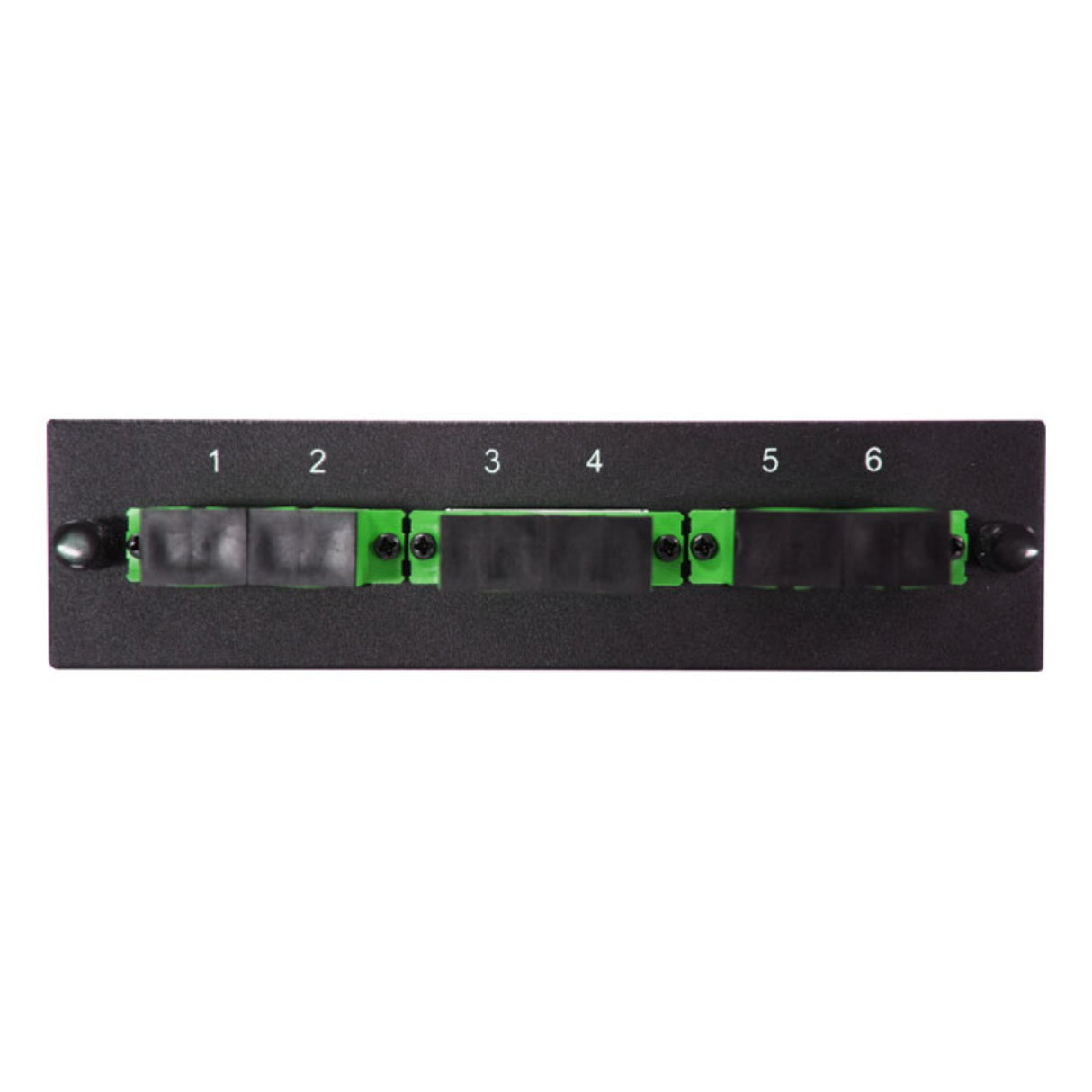 Leviton Compatible Fiber Adapter Panel; 3 SC Duplex Adapters/Ports
