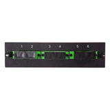 Leviton Compatible Fiber Adapter Panel; 3 SC Duplex Adapters/Ports