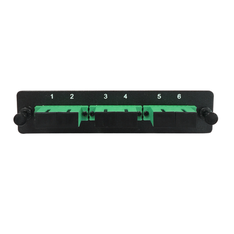 LGX Fiber Adapter Panel; 3 SC Duplex Adapters/Ports