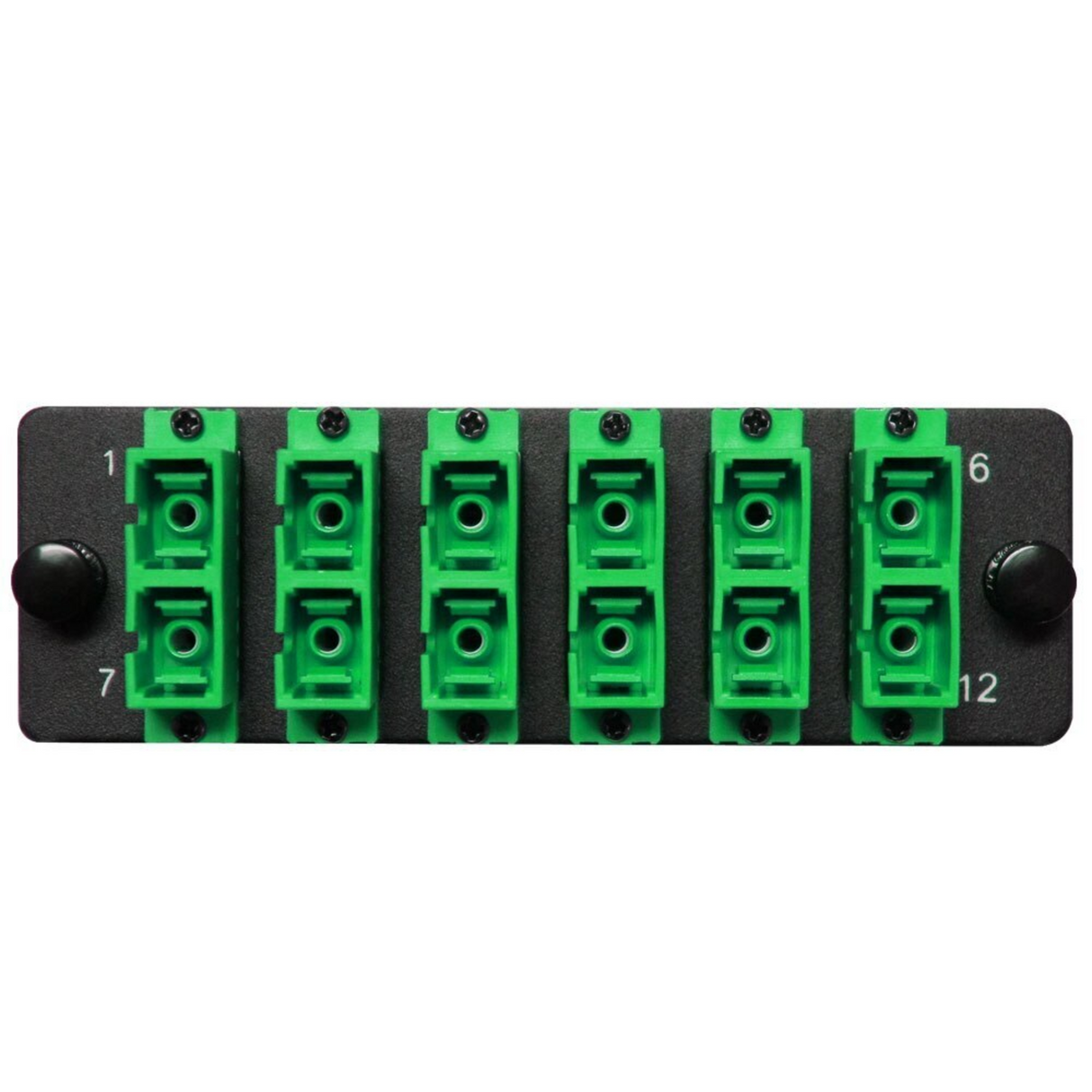 HDA Compatible Fiber Adapter Panel; 6 SC Duplex Ports