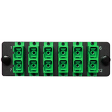 HDA Compatible Fiber Adapter Panel; 6 SC Duplex Ports