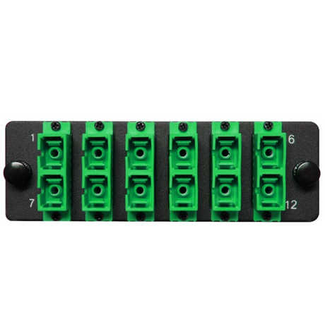 HDA Compatible Fiber Adapter Panel; 6 SC Duplex Ports