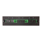 Leviton Compatible Fiber Adapter Panel; 6 SC Duplex Adapters/Ports