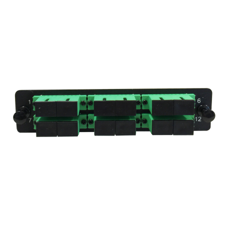 LGX Fiber Adapter Panel; 6 SC Duplex Adapters/Ports