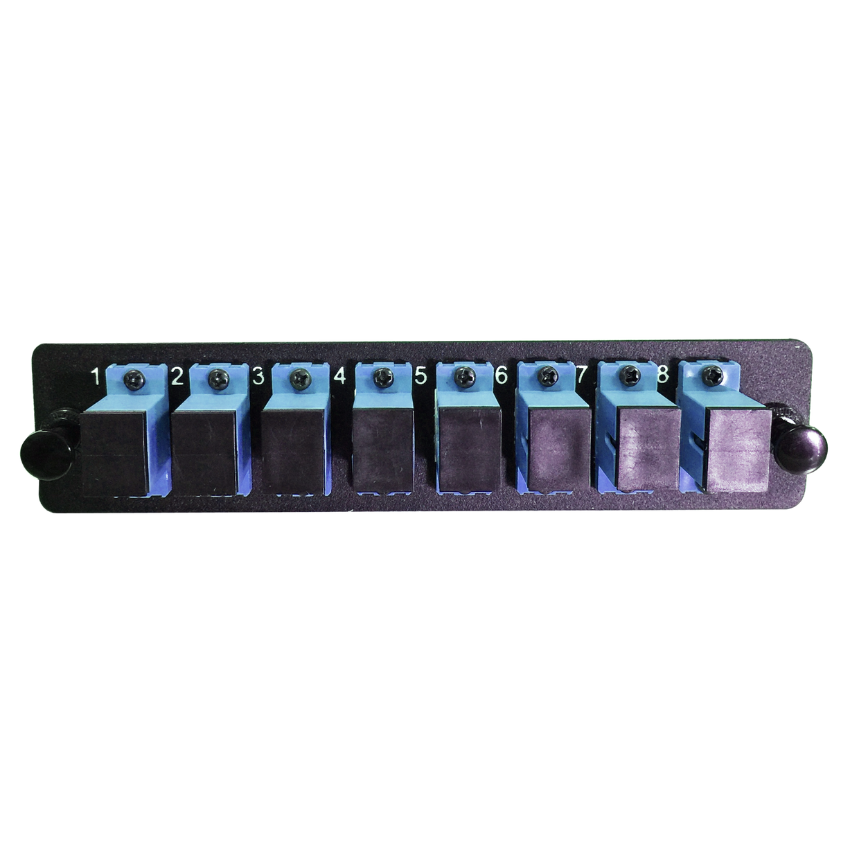LGX Fiber Adapter Panel; 8 SC Simplex Adapters/Ports