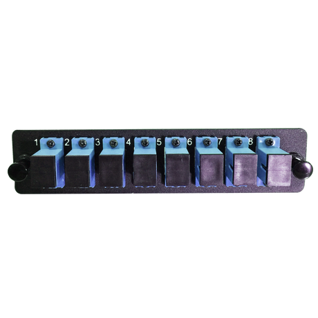 LGX Fiber Adapter Panel; 8 SC Simplex Adapters/Ports