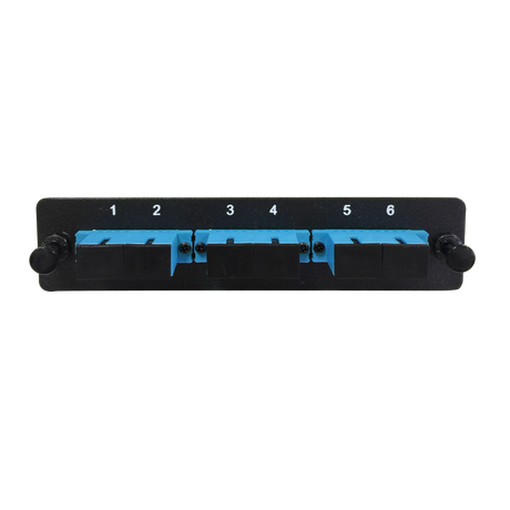 LGX Fiber Adapter Panel; 3 SC Duplex Adapters/Ports