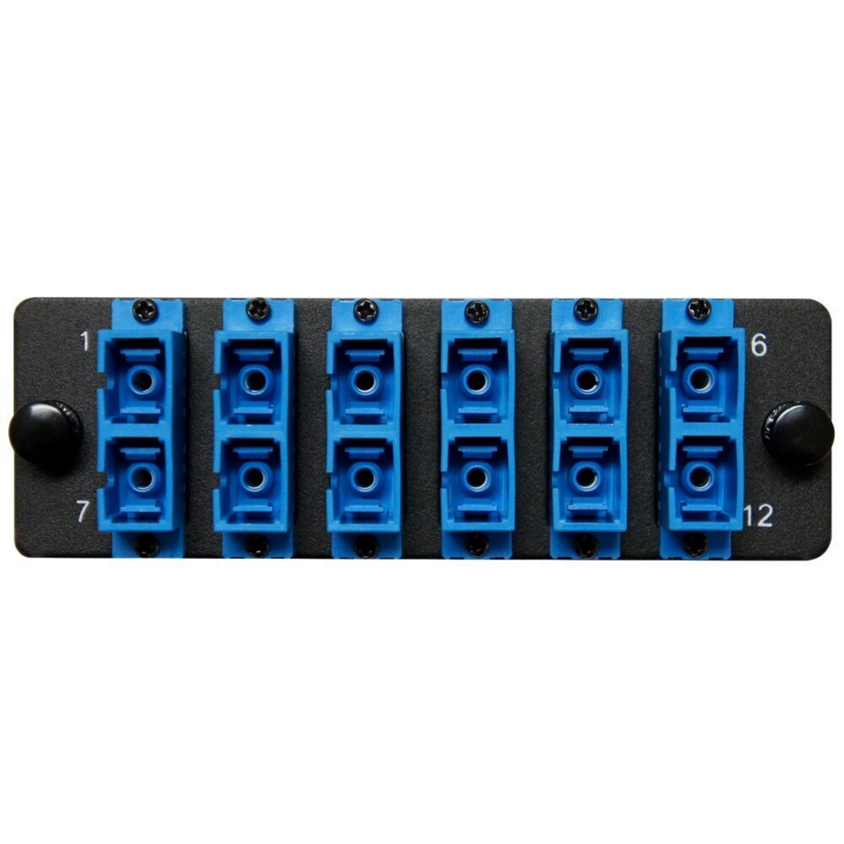 HDA Compatible Fiber Adapter Panel; 6 SC Duplex Ports
