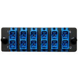 HDA Compatible Fiber Adapter Panel; 6 SC Duplex Ports