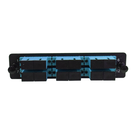 LGX Fiber Adapter Panel; 6 SC Duplex Adapters/Ports