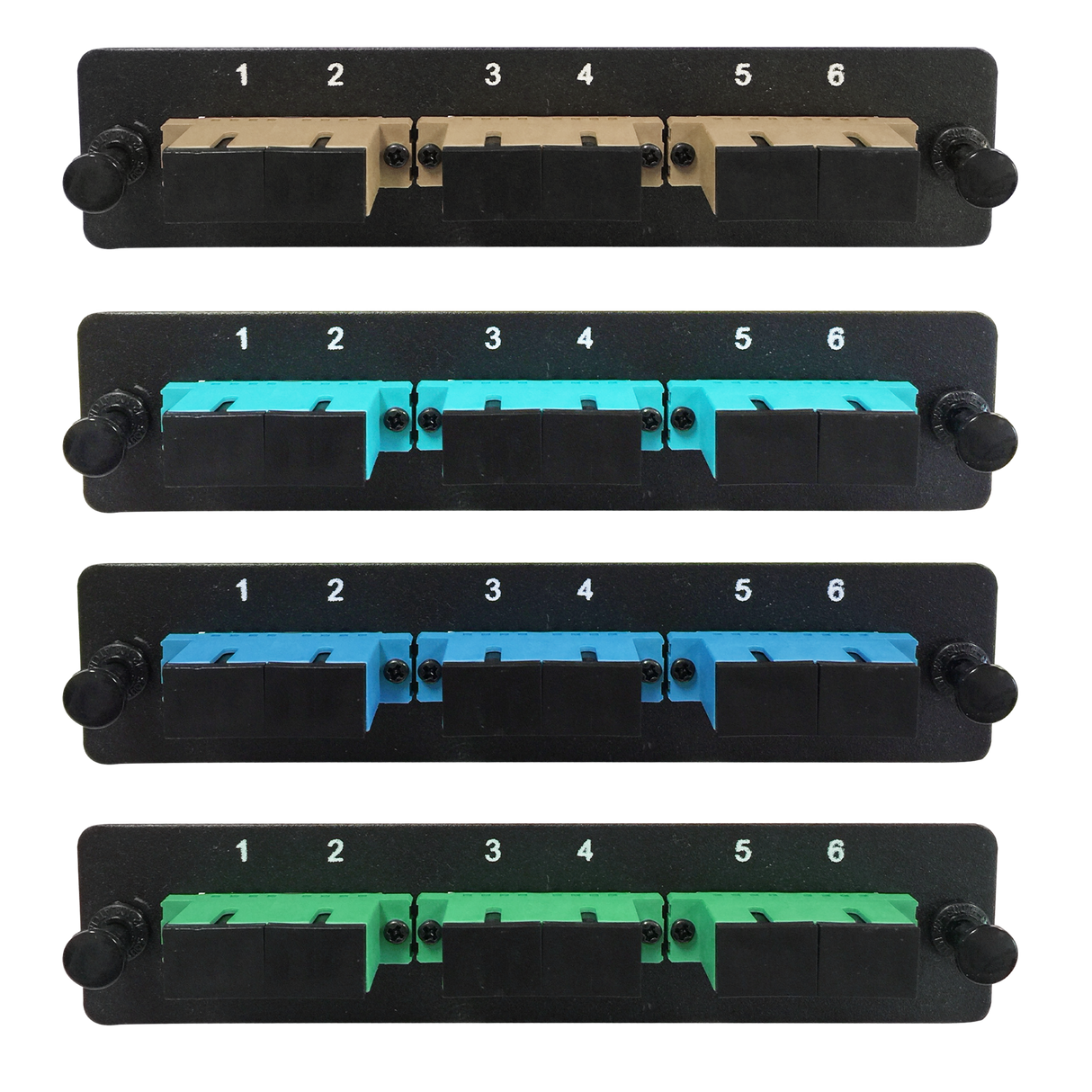 LGX Fiber Adapter Panel; 3 SC Duplex Adapters/Ports