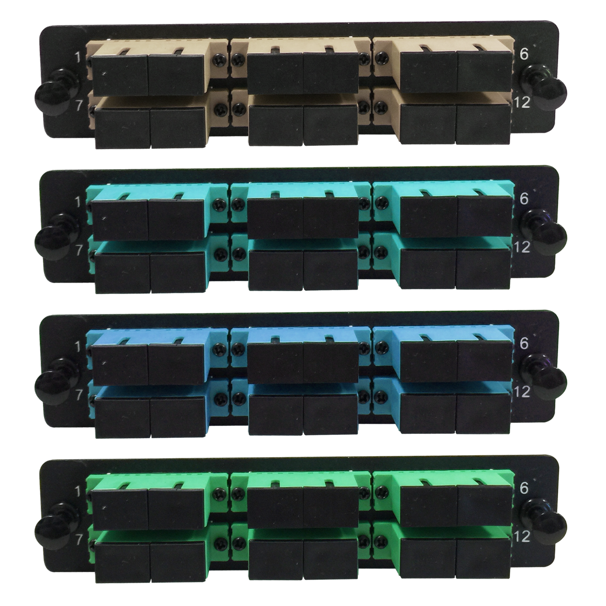 LGX Fiber Adapter Panel; 6 SC Duplex Adapters/Ports