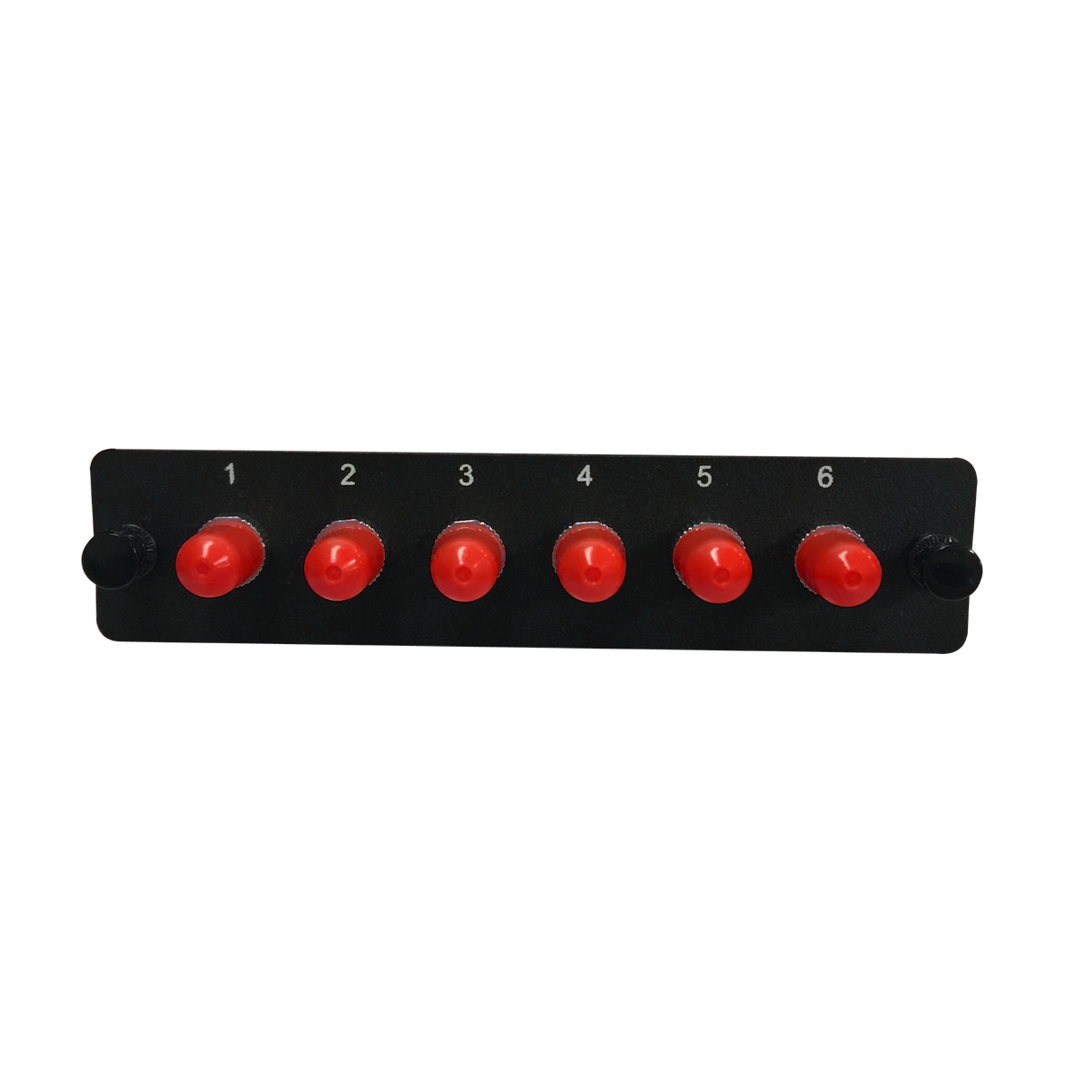 LGX Fiber Adapter Panel; 6 ST Simplex Adapters/Ports