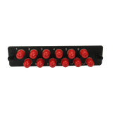 LGX Fiber Adapter Panel; 12 ST Simplex Adapters/Ports