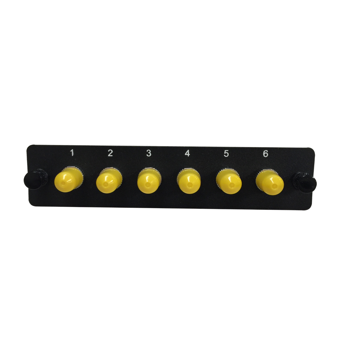 LGX Fiber Adapter Panel; 6 ST Simplex Adapters/Ports
