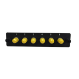 LGX Fiber Adapter Panel; 6 ST Simplex Adapters/Ports
