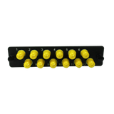 LGX Fiber Adapter Panel; 12 ST Simplex Adapters/Ports