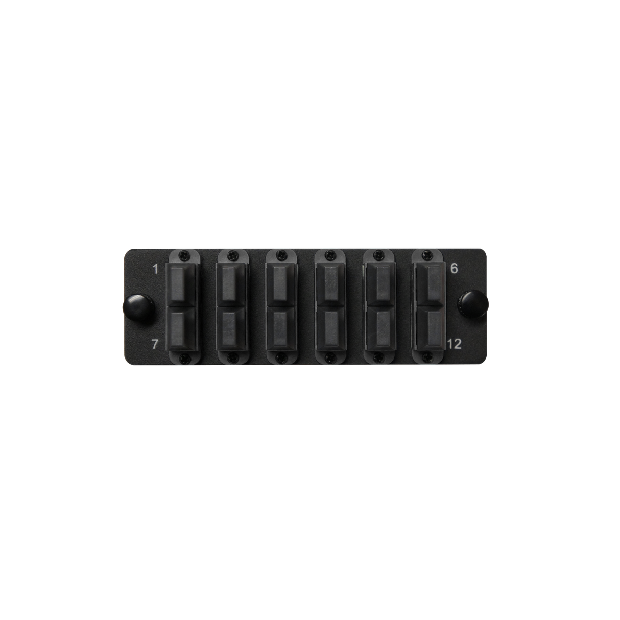 HDA Compatible Fiber Adapter Panel; 6 MTP Duplex Adapters/Ports