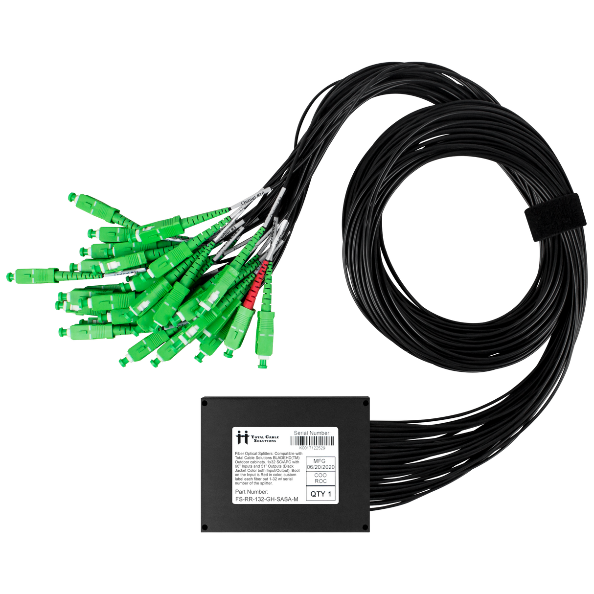BladeHD Ruggedized PLC Fiber Splitter
