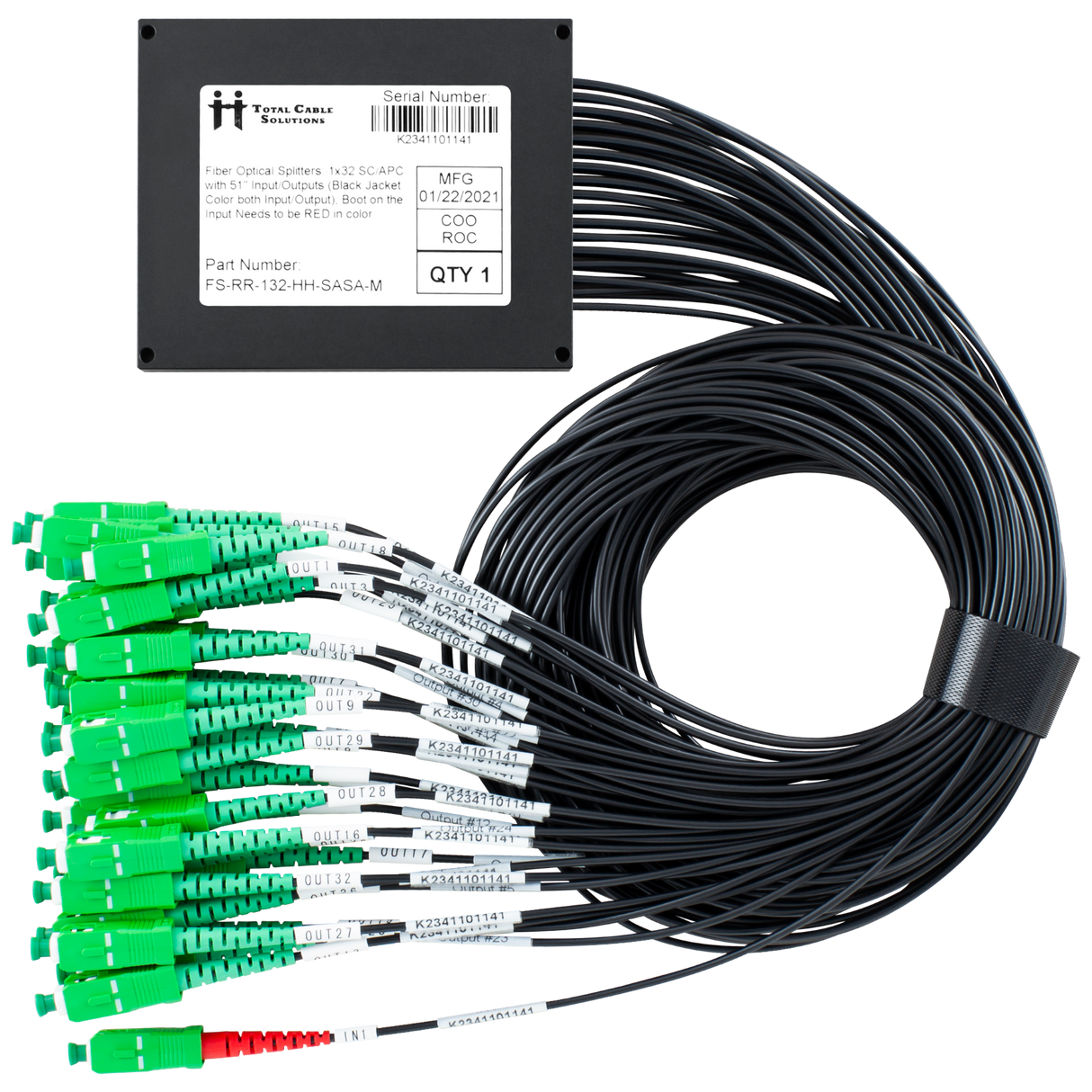 Clearfield FieldSmart Compatible Ruggedized PLC Fiber Splitter