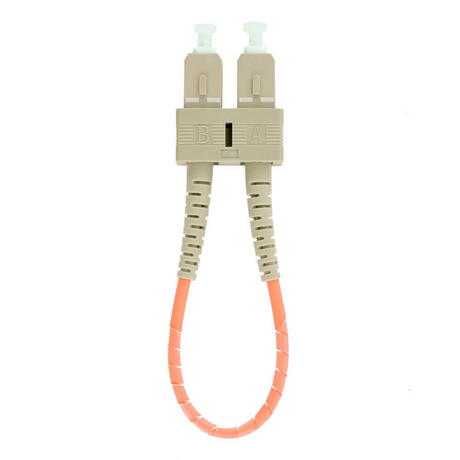 Fiber Optic Loopback Patch Cord, Multimode