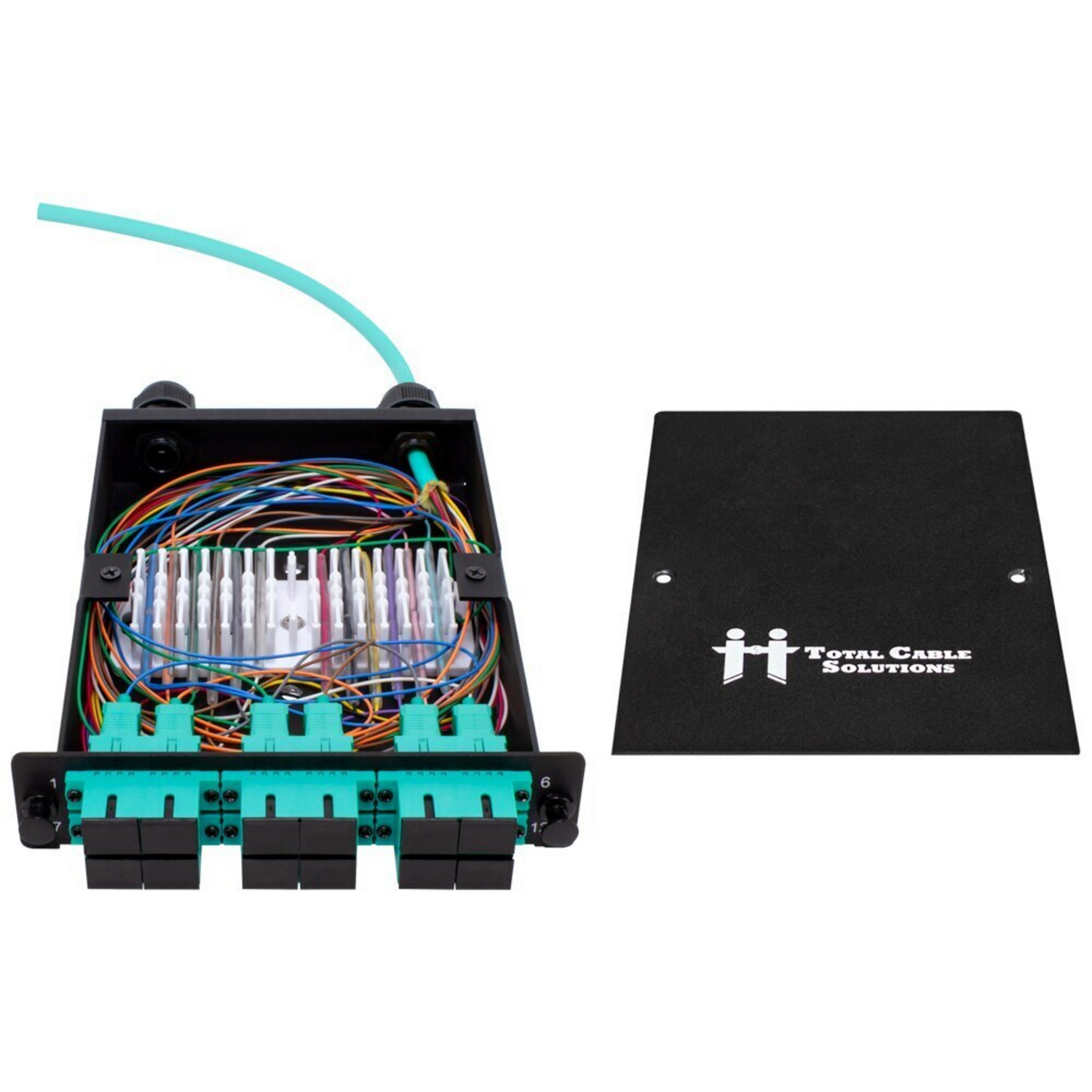 LGX Fiber Splice Cassette - OM3 with 6 Duplex SC