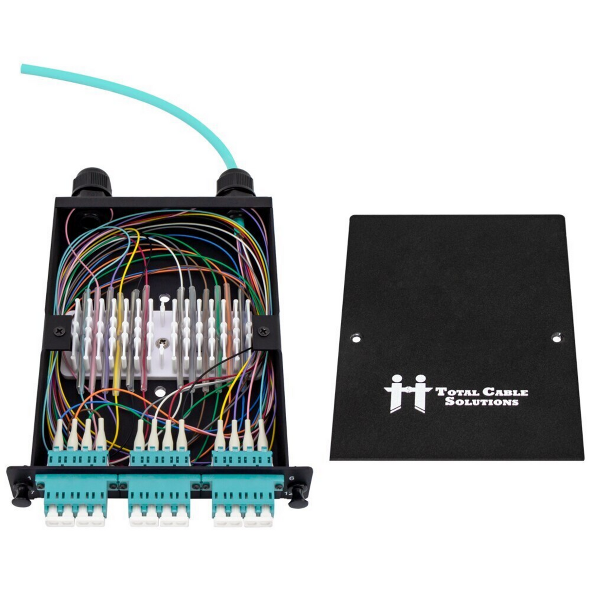 LGX Fiber Splice Cassette - OM3 with 3 Quad LC