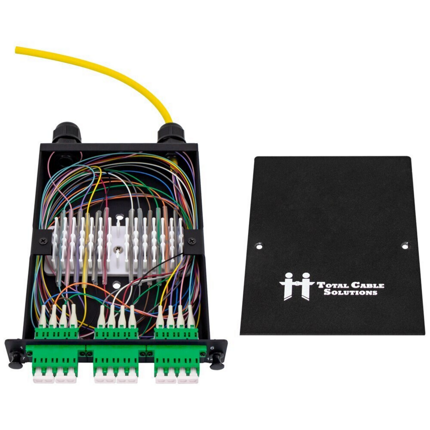 LGX Fiber Splice Cassette - OS2 with 3 Quad LC/APC