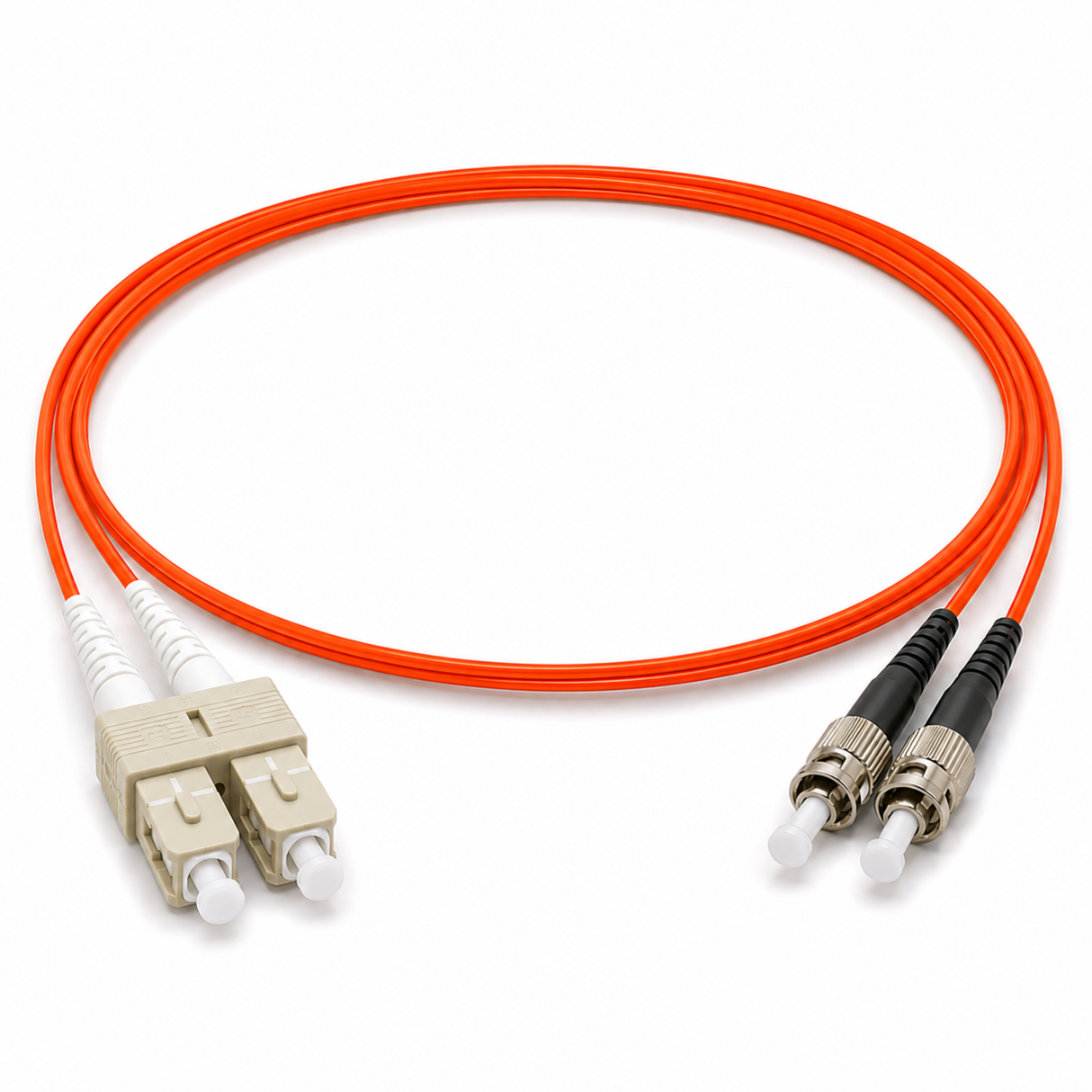 OM1 Duplex Fiber Patch Cables, SC - ST
