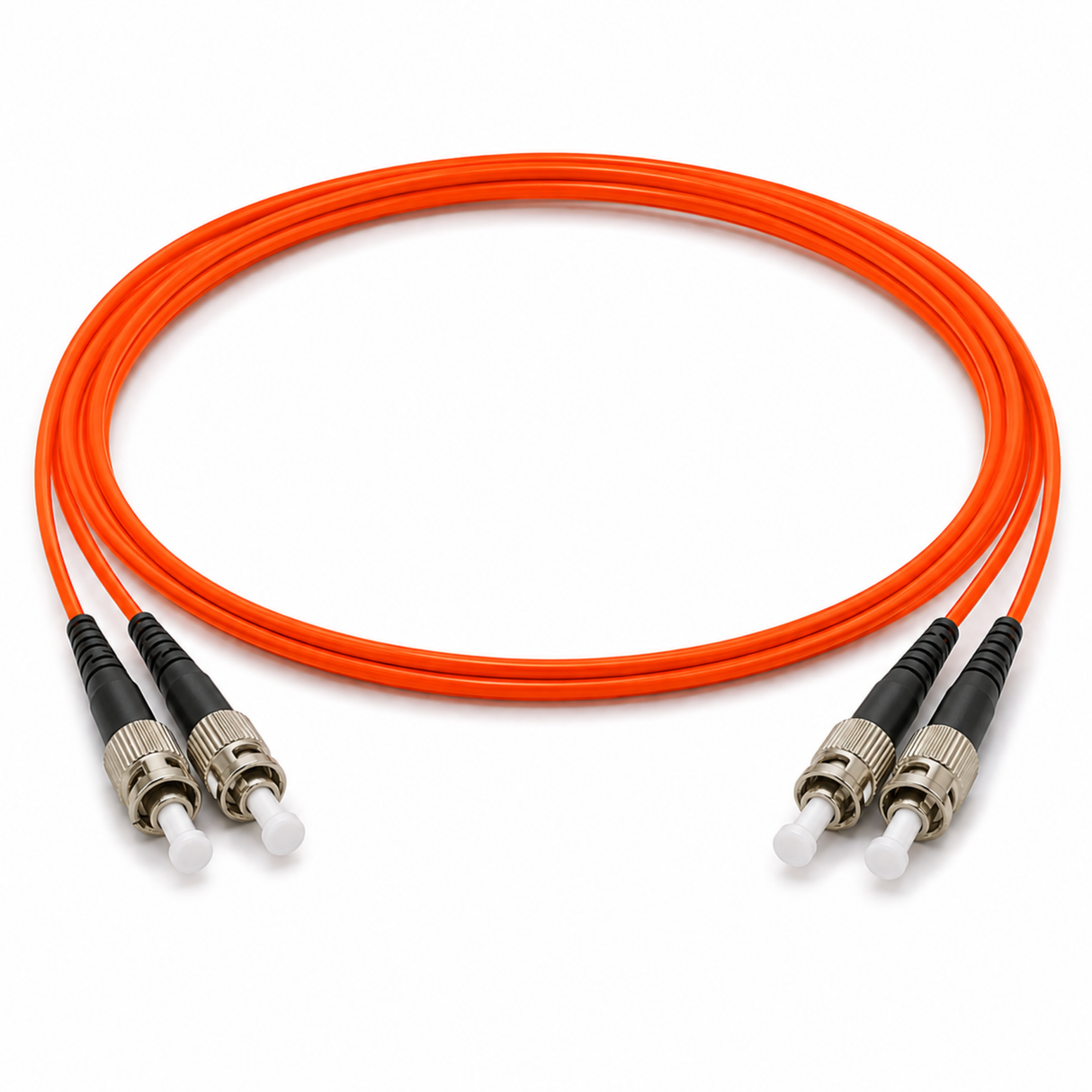 OM1 Duplex Fiber Patch Cables, ST - ST