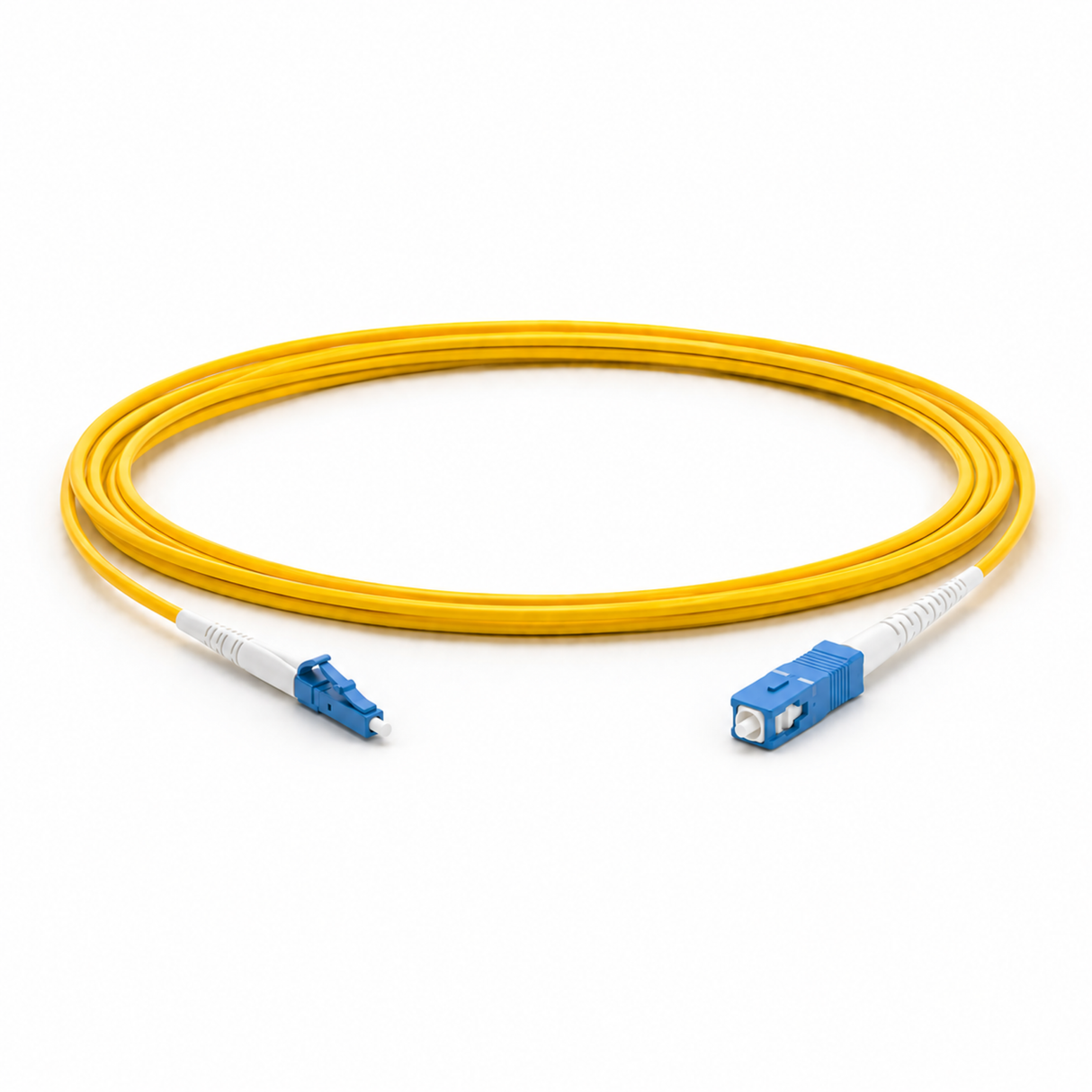 OS2 Simplex Fiber Patch Cables, LC/UPC - SC/UPC