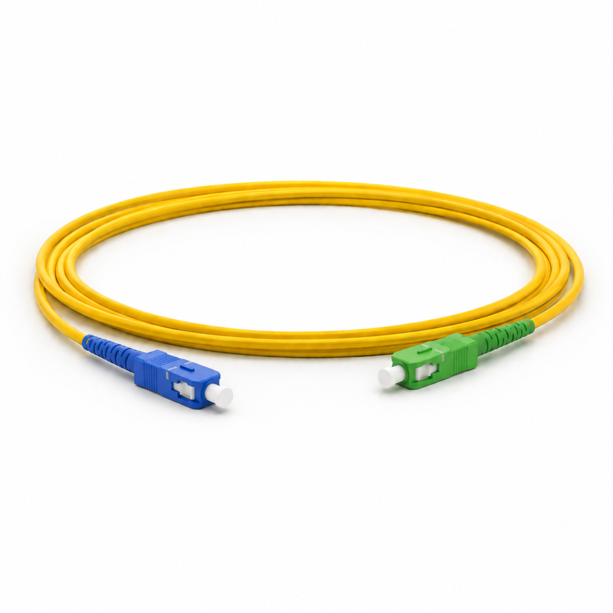 OS2 Simplex Fiber Patch Cables, SC/UPC - SC/APC