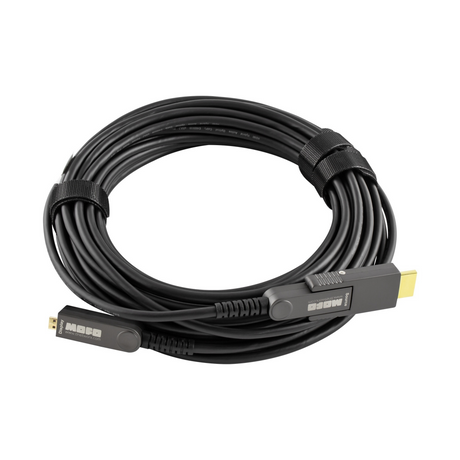 HDMI (48 Gbps) over Hybrid Fiber Cable with Detachable Heads