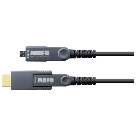 HDMI (48 Gbps) over Hybrid Fiber Cable with Detachable Heads