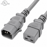 P-Lock Locking IEC320 C14 to IEC320 C19 Power Cord (14AWG 250V/15A)