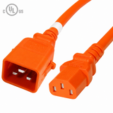 P-Lock Locking IEC320 C20 to IEC320 C13 Power Cord (14AWG 250V/15A)