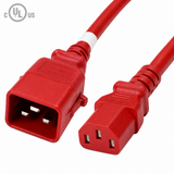 P-Lock Locking IEC320 C20 to IEC320 C13 Power Cord (14AWG 250V/15A)